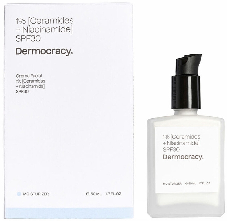 Moisturizing Cream with 1% Ceramide + Niacinamide SPF30 - Dermocracy Moisturizing 1% Ceramide + Niacinamide SPF30 — photo N1