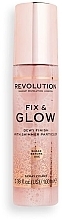 Fix & Glow Setting Spray - Makeup Revolution Fix & Glow Setting Spray — photo N1