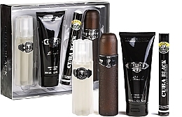 Fragrances, Perfumes, Cosmetics Cuba Black - Set (edt/100 ml + edt/35 ml + sh/gel/200 ml + ash/lot/100 ml) 