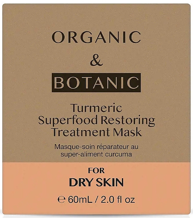 Turmeric Revitalizing Face Mask - Organic & Botanic Turmeric Superfood Restoring Treatment Mask — photo N2