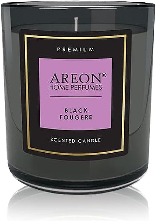 Scented Candle - Areon Home Perfumes Premium Black Fougere Scented Candle — photo N2