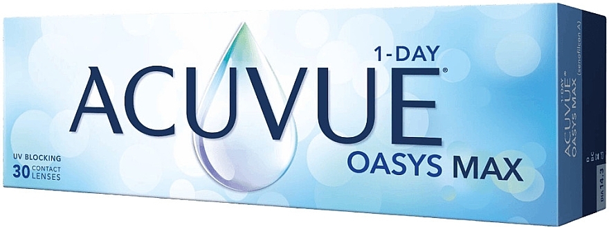 Contact Lenses, radius 8.5, one-day, 30 pcs. - Acuvue 1-Day Oasys Max — photo N1