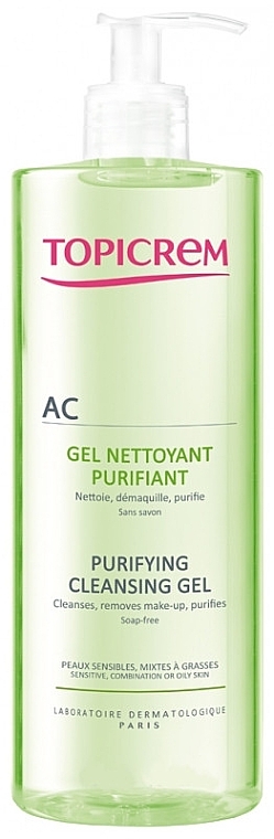 Sebo Regulating Cleansing Gel - Topicrem Purifying Cleansing Gel — photo N2