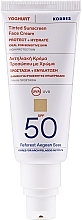 Fragrances, Perfumes, Cosmetics Tinted Sunscreen Face Cream - Korres Yoghurt Tinted Sunscreen Face Cream SPF50