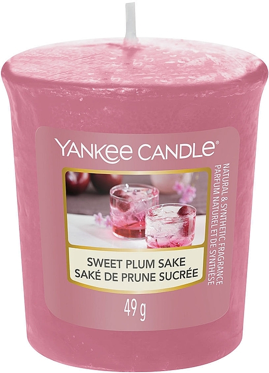 Scented Votive Candle "Sweet Plum Sake" - Yankee Candle Sweet Plum Sake — photo N1
