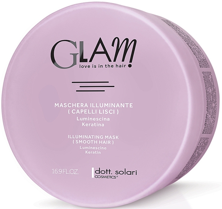 Smoothing Mask for Illuminating Hair - Dott. Solari Glam Illuminating Mask Smooth Hair — photo N2