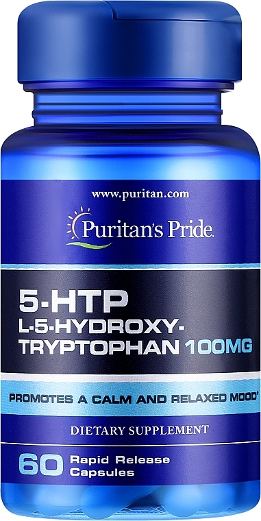 5-Hydroxytryptophan Amino Acid - Puritan's Pride 5-HTP 100 mg — photo N1