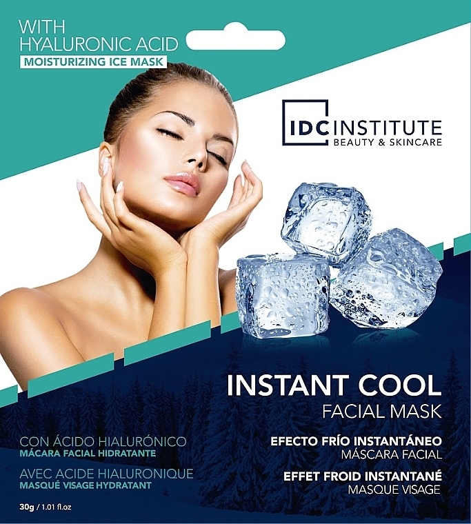 Moisturizing Cooling Sheet Face Mask - IDC Institute Instant Cool Hyaluronic Acid Facial Mask — photo N1