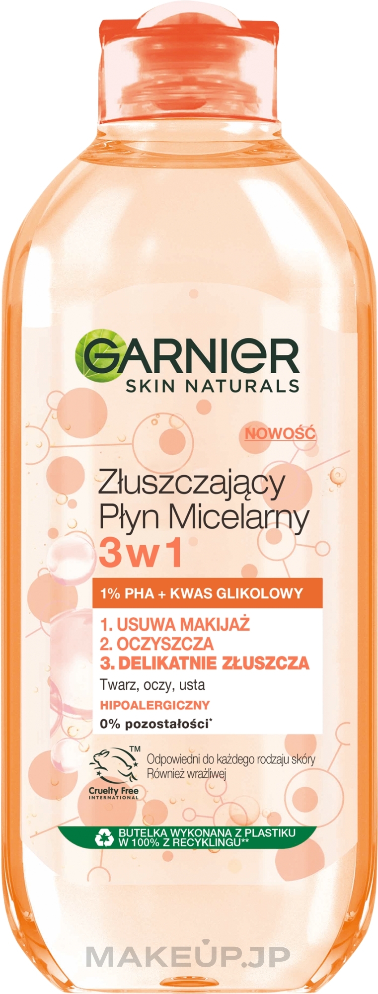 Exfoliating Micellar Water 3in1 - Garnier Skin Naturals — photo 400 ml