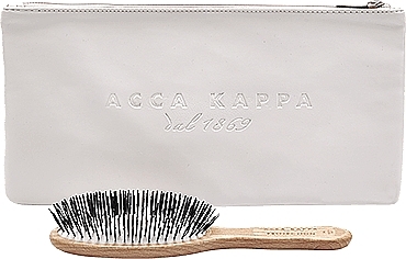 Hair Brush Bag, unfilled, white - Acca Kappa Beauty Pouch For Hair Brushes — photo N1