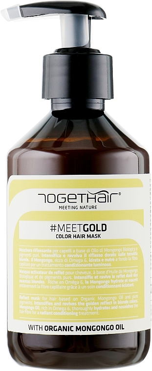 Color Hair Mask - Togethair Meeting Nature Color Hair Mask Gold — photo N1