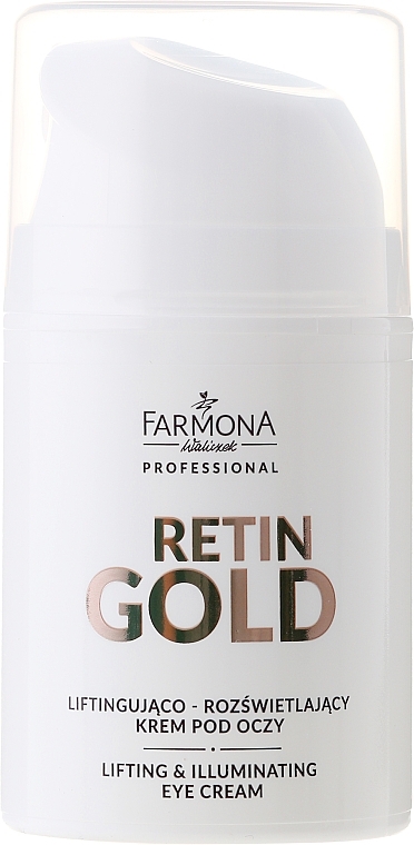 Lifting Eye Cream - Farmona Retin Gold Lifting & Illuminating Eye Cream — photo N2
