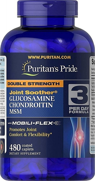 Glucosamine, Chondroitin & MSM Capsules - Puritan's Pride Glucosamine Chondroitin MSM Double Strength — photo N5