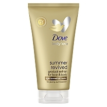 Face & Body Self-Tanning Lotion - Dove Body Love Summer Revived Light To Medium — photo N1