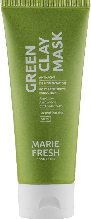 Green Clay Face Mask - Marie Fresh Anti Acne Green Clay Mask — photo N1