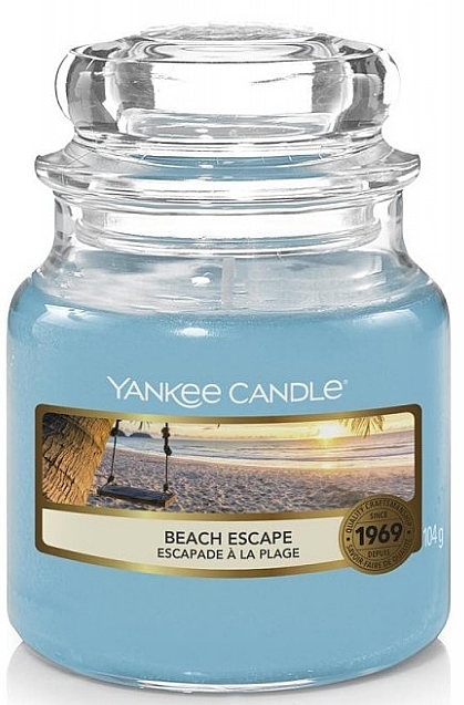 Candle in Glass Jar - Yankee Candle Beach Escape Candle — photo N8