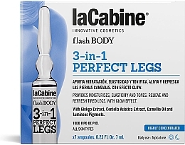 Fragrances, Perfumes, Cosmetics Leg Ampoules - La Cabine 3 In 1 Perfect Legs Ampoules