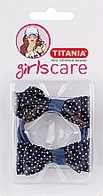 Fragrances, Perfumes, Cosmetics Hair Tie, elastic, 6 cm, 2 pcs, light blue - Titania