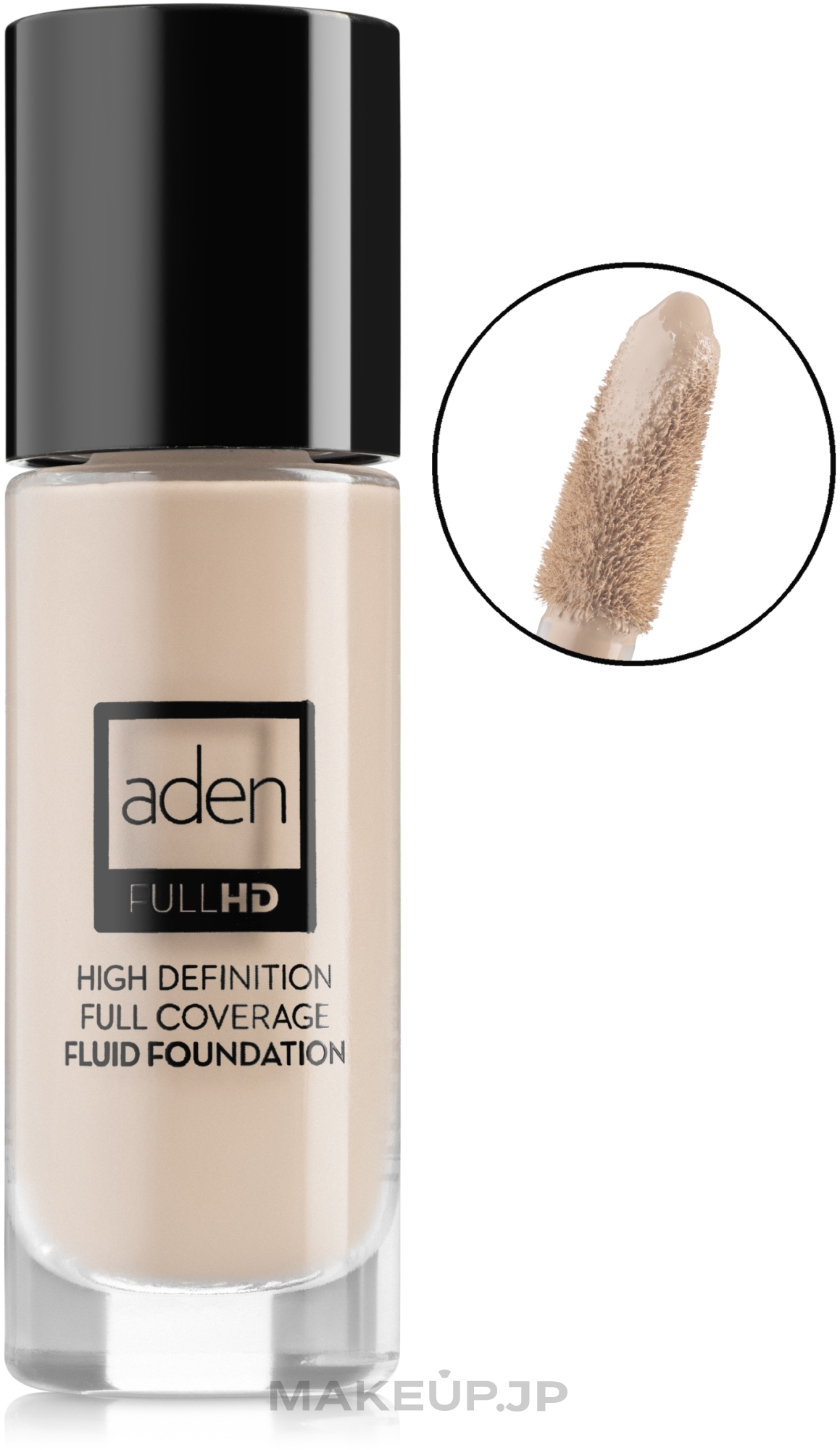 Foundation Fluid - Aden Cosmetics High Definition Fluid Foundation — photo 01 - Porcelain