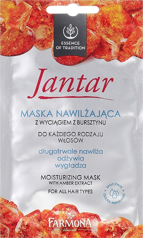 Moisturizing Amber Hair Mask - Farmona Jantar — photo N1