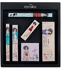 Fragrances, Perfumes, Cosmetics Set - Roroko Color Muse Make-up Box (eyebrow/pencil/0.4g + eyeshadow/8g + eyeliner/0.8g + blush/6g + mascara/8g + lipstick/3.5g)