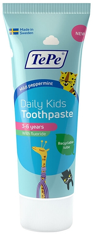 Children's Fluoride Toothpaste  - TePe Daily Kids Toothpaste — photo N1