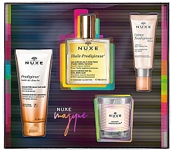 Fragrances, Perfumes, Cosmetics Set - Nuxe Prodigieux (sh/oil/100ml + oil/100 ml + gel/cr/30ml + candle/70 g)