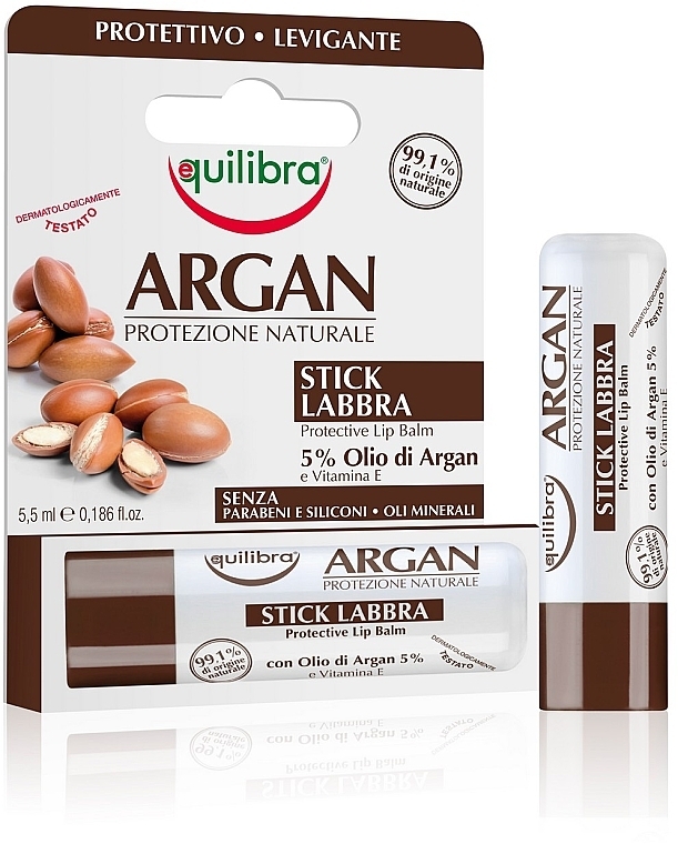 Lip Balm - Equilibra Argan Protective Lip Balm — photo N1