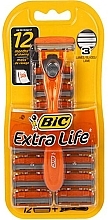 Shaving Razor with 12 cartridges - Bic 3 Hybrid Extra Life — photo N3