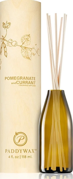 Reed Diffuser 'Pomegranate & Currant' - Paddywax Eco Green Diffuser Pomegranate & Currant — photo N1