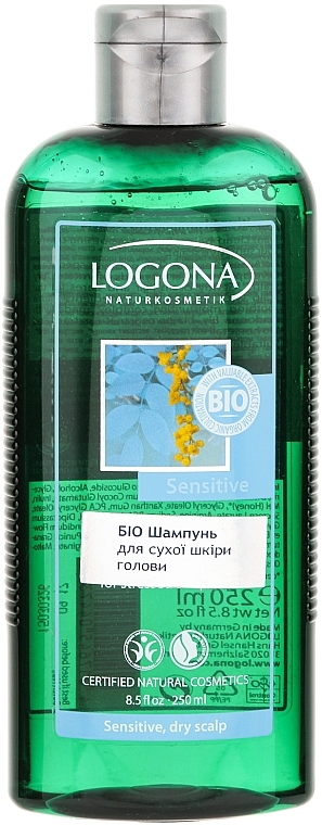 Shampoo for Dry & Sensitive Scalp - Logona Hair Care Sensitive Shampoo Organic Acacia — photo N1