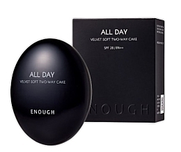 Fragrances, Perfumes, Cosmetics Face Powder - Enough All Day Velvet Soft Two-Way Cake SPF 28 PA++