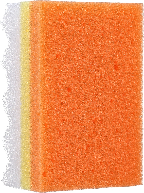 Rainbow Shower Sponge, Orange-Yellow - LULA	 — photo N1