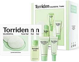 Fragrances, Perfumes, Cosmetics Set - Torriden Balanceful Skin Care Trial Kit (serum/10ml + cr/20ml + gel/30ml + pad/6szt)