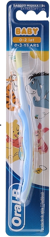 Soft Toothbrush, "Winnie-the-Pooh", yellow & blue - Oral-B Baby — photo N9