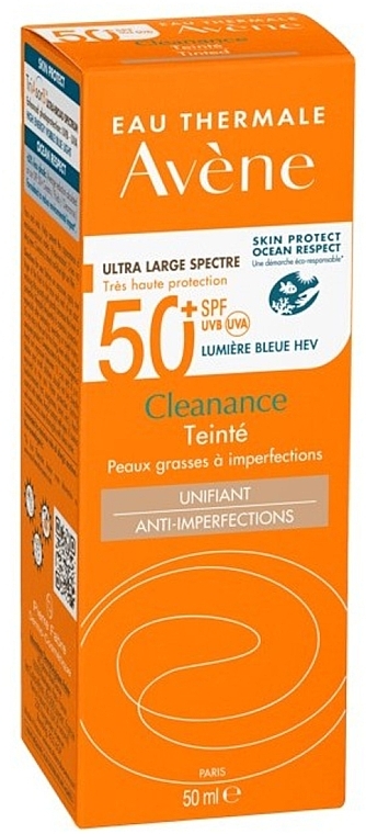 Tinted Facial Sunscreen - Avene Cleanance Tinted SPF 50+ — photo N2