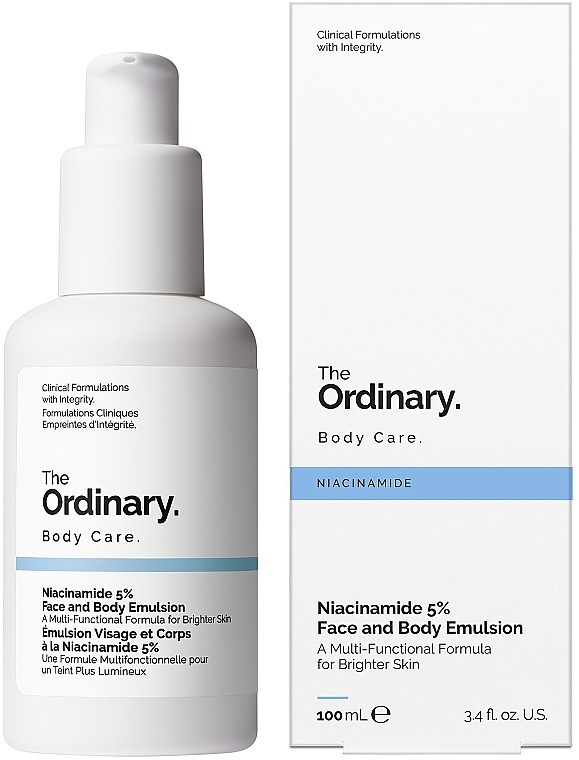 Lightweight Face & Body Emulsion with 5% Niacinamide - The Ordinary Niacinamide 5% Face & Body Emulsion — photo N1