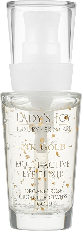 Eye Contour Elixir - Bulgarian Rose Lady's Joy Luxury 24K Gold Multi-Active Eye Elixir — photo N1