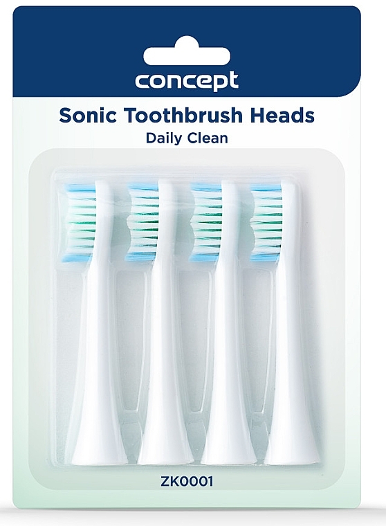 Replacement Toothbrush Heads, ZK0001 - Concept Sonic Toothbrush Heads Daily Clean — photo N1