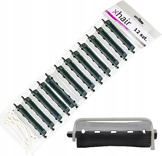 Cold Perm Rods, length 7 cm, d16 mm, grey-black, 12 pcs - Xhair — photo N1