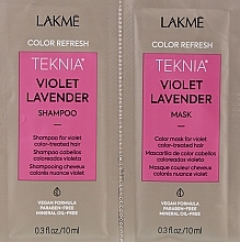 Sample Set - Lakme Teknia Color Refresh Violet Lavender (sh/10ml + mask/10ml) — photo N2