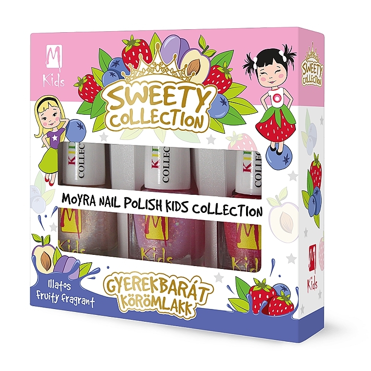 Nail Polish Set - Moyra Kids Effect Nail Polish Sweety Collection (3x7ml) — photo N1