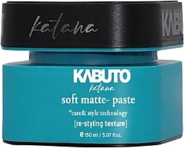 Fragrances, Perfumes, Cosmetics Mattifying Hair Paste - Kabuto Katana Soft Matte Paste