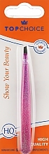 Fragrances, Perfumes, Cosmetics Beveled Tweezers "Epoxy Glitter", 75995, pink - Top Choice