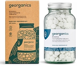 Fragrances, Perfumes, Cosmetics Teeth Cleansing Tablets 'English Mint', 480pcs - Georganics Natural Toothtablets English Peppermint