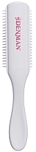 D3 Hair Brush, grey and pink - Denman Original Styler 7 Row Cherry Blossom — photo N3