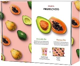 Fragrances, Perfumes, Cosmetics Set - Pupa Fruit Lovers (sh/milk/2x200ml + bag/1pc)