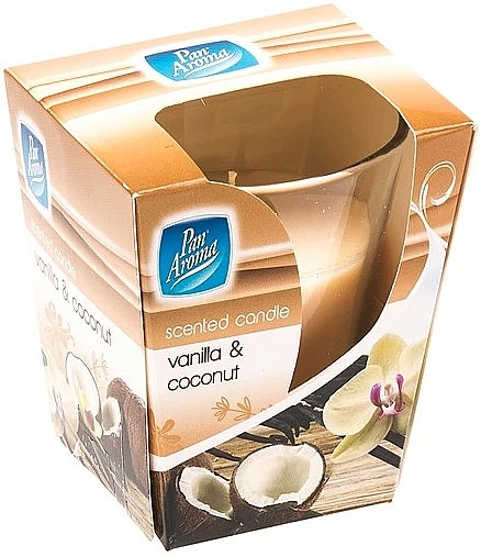 Vanilla & Coconut Scented Candle - Pan Aroma Vanilla & Coconut Scented Candle — photo N1