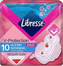 Fragrances, Perfumes, Cosmetics Podpaski, 10 szt. - Libresse Ultra Thin Normal Soft Deo