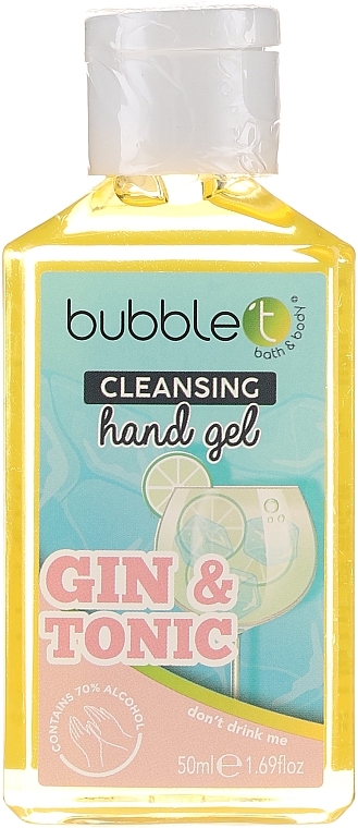 Antibacterial Hand Gel "Gin and Tonic" - Bubble T Cleansing Hand Gel Gin & Tonic — photo N1